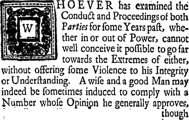 Schwarzes und weißes Foto eines Mannes in Anzug und Krawatte mit zentriertem Text und Logo, das ein historisches Zitat über politische Verhaltensweisen enthält.