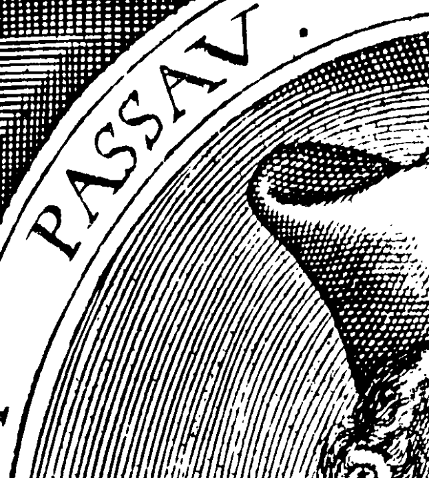 Eine Schwarz-Weiß-Zeichnung eines Mannes mit geschlossenen Augen, langen lockigen Haaren und einem zufriedenen Gesichtsausdruck, mit dem Wort 'Leidenschaft' in fetter Schrift darüber.