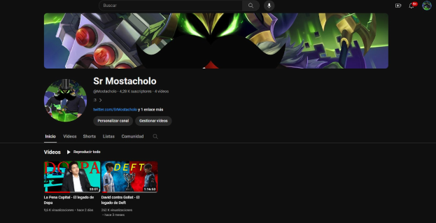 Screenshot einer Website mit schwarzem Hintergrund, das animierte Bilder und Text anzeigt, betitelt mit "Wie lade ich YouTube-Videos herunter", das auf einen YouTube-Video-Streaming-Dienst hinweist.