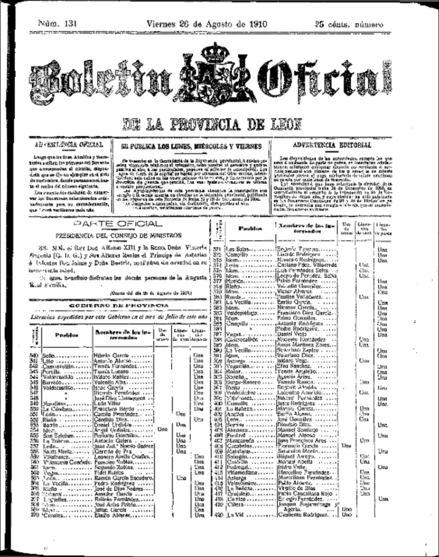 Schwarzes und weißes Foto einer Zeitung mit einer Liste von Elementen, einschließlich Text und einem Logo, die eine Redaktion angeben.