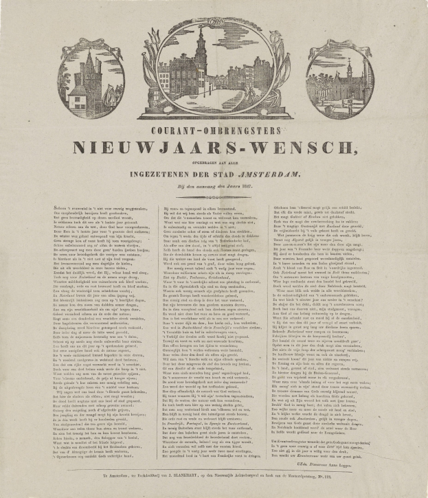 Alte Zeitung mit historischem Stadtfoto neben Text und anderen Bildern